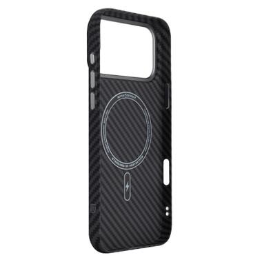Чехол к мобильному телефону Armorstandart LikeCarbon2 MagCase Apple iPhone 17 Pro Max Carbon Black (ARM86259) фото №4