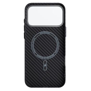 Чехол к мобильному телефону Armorstandart LikeCarbon2 MagCase Apple iPhone 17 Pro Max Carbon Black (ARM86259) фото №2