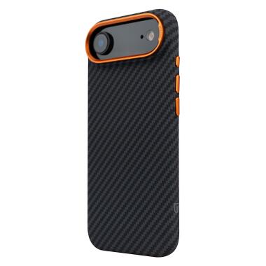 Чехол к мобильному телефону Armorstandart LikeCarbon2 SE MagCase Apple iPhone 17 Air Black Orange (ARM89155) фото №5