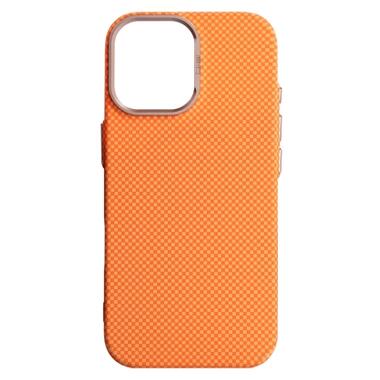 Чехол к мобильному телефону Armorstandart LikeCarbon2 SE MagCase Apple iPhone 17 Kevlar Orange Rose Gold (ARM89167) фото №1