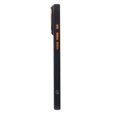 Чехол к мобильному телефону Armorstandart LikeCarbon2 SE MagCase Apple iPhone 17 Pro Kevlar Black Orange (ARM89164) фото №6