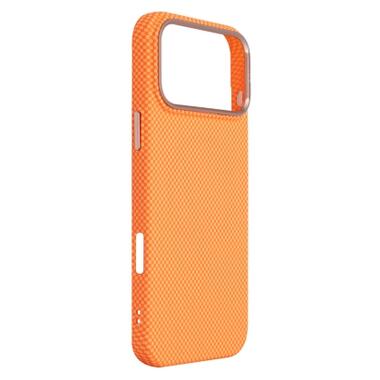 Чехол к мобильному телефону Armorstandart LikeCarbon2 SE MagCase Apple iPhone 17 Pro Max Kevlar Orange Rose Gold (ARM89169) фото №3