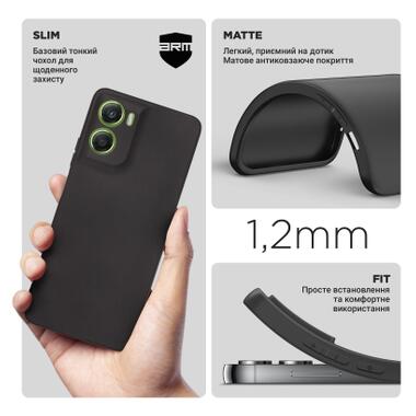 Чехол к мобильному телефону Armorstandart Matte Slim Fit Motorola G06 4G Camera cover Black (ARM89062) фото №3
