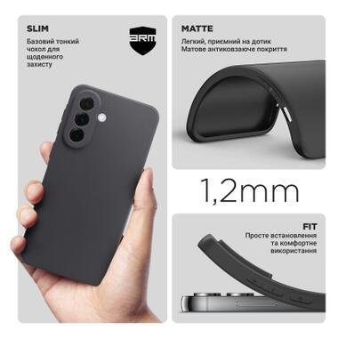 Чехол к мобильному телефону Armorstandart Matte Slim Fit Samsung A37 5G Camera cover Black (ARM89709) фото №3