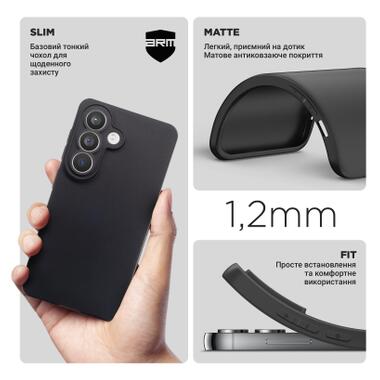 Чехол к мобильному телефону Armorstandart Matte Slim Fit Samsung S26 5G Camera cover Black (ARM88764) фото №3