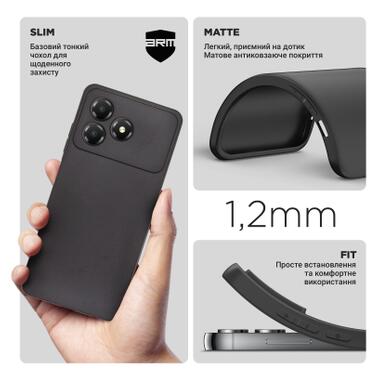 Чехол к мобильному телефону Armorstandart Matte Slim Fit ZTE Blade A36 4G Camera cover Black (ARM88901) фото №3