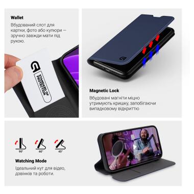 Чехол к мобильному телефону Armorstandart OneFold Case OPPO Reno15 F 5G / Reno15 FS 5G Dark Blue (ARM89974) фото №4