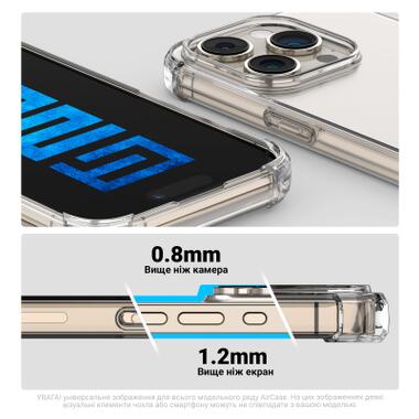 Чехол к мобильному телефону Armorstandart Air Force Apple iPhone 18 Pro / 17 Pro Clear (ARM92371) фото №3