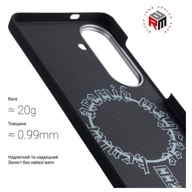 Чехол к мобильному телефону Armorstandart BlackIcon Aramid Plain MagCase Samsung S26 Black (ARM90164) фото №3