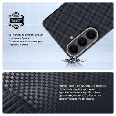 Чехол к мобильному телефону Armorstandart BlackIcon Aramid Plain MagCase Samsung S26 Black (ARM90164) фото №4