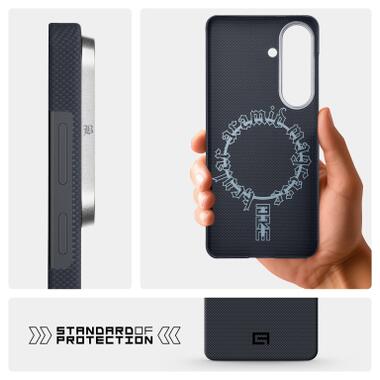 Чехол к мобильному телефону Armorstandart BlackIcon Aramid Plain MagCase Samsung S26 Black (ARM90164) фото №7