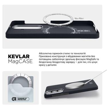 Чехол к мобильному телефону Armorstandart BlackIcon Aramid Plain MagCase Samsung S26 Black (ARM90164) фото №8