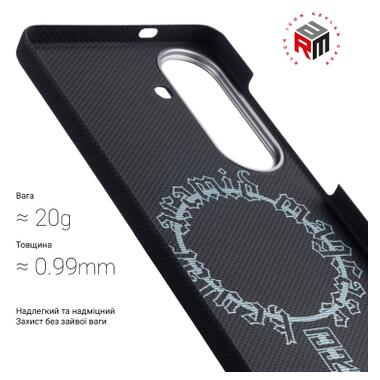 Чехол к мобильному телефону Armorstandart BlackIcon Aramid Plain MagCase Samsung S26 Plus Black (ARM90165) фото №3