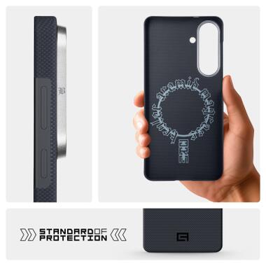 Чехол к мобильному телефону Armorstandart BlackIcon Aramid Plain MagCase Samsung S26 Plus Black (ARM90165) фото №7