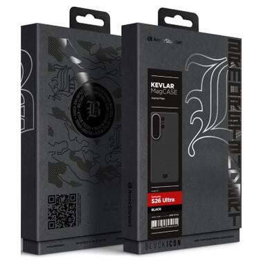 Чехол к мобильному телефону Armorstandart BlackIcon Aramid Plain MagCase Samsung S26 Ultra Black (ARM90166) фото №10