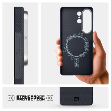 Чехол к мобильному телефону Armorstandart BlackIcon Aramid Plain MagCase Samsung S26 Ultra Black (ARM90166) фото №7
