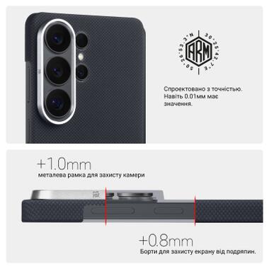 Чехол к мобильному телефону Armorstandart BlackIcon Aramid Plain MagCase Samsung S26 Ultra Black (ARM90166) фото №6