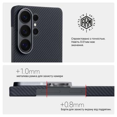 Чехол к мобильному телефону Armorstandart BlackIcon Aramid Twill MagCase Samsung S26 Ultra Black (ARM90147) фото №6