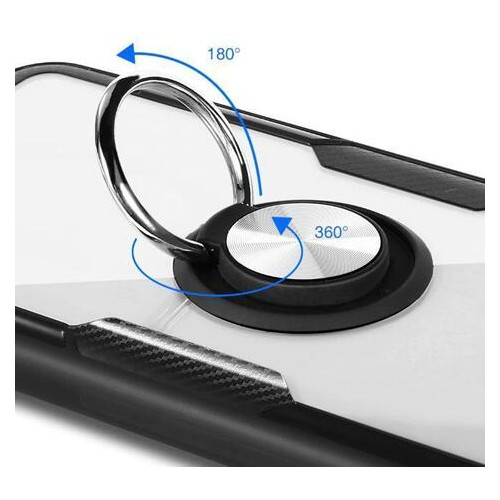 Чехол Primolux Ring Magnetic Stand для Apple iPhone 12 Mini - Black фото №5