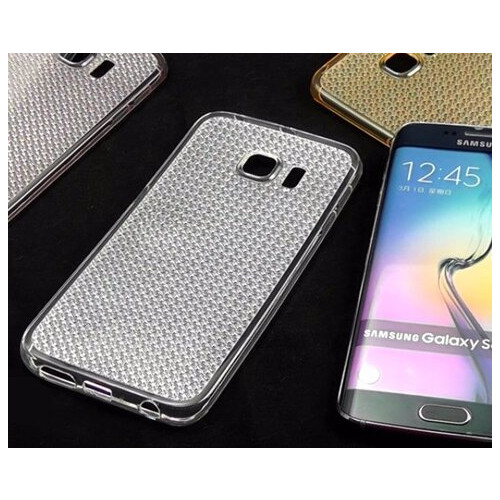 Чохол накладка бампер Primolux Lustre для телефона Samsung Galaxy S6 Edge (SM-G925F / G9250) - Grey фото №2