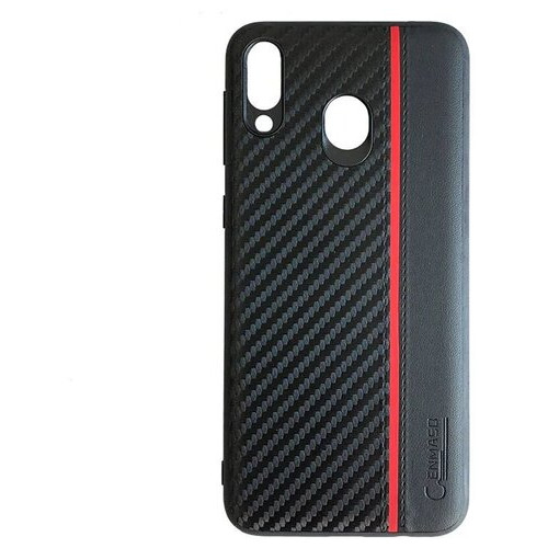 Чохол накладка Primolux Cenmaso для Samsung Galaxy M20 2019 (SM-M205) - Black&Red фото №3