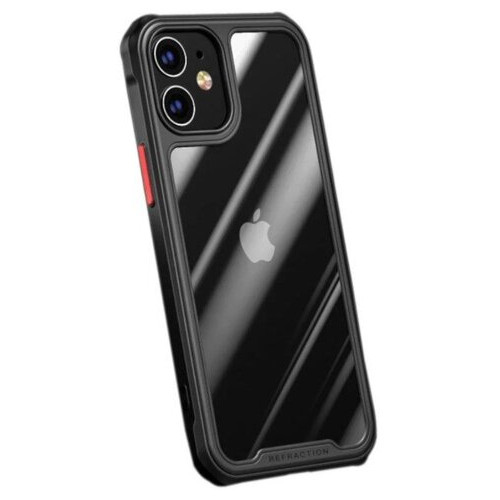 Протиударний бампер чохол Primolux Refraction Case для смартфона Apple iPhone 12 Mini - Black фото №3