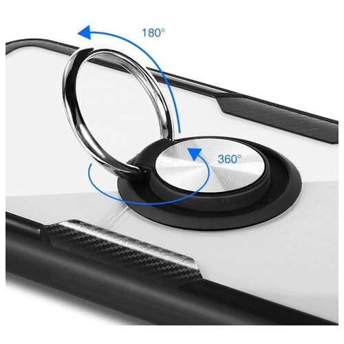Чохол Primolux Ring Magnetic Stand для Apple iPhone X / iPhone Xs - Black фото №4