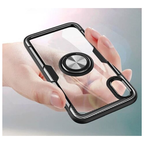 Чохол Primolux Ring Magnetic Stand для Apple iPhone X / iPhone Xs - Black фото №5