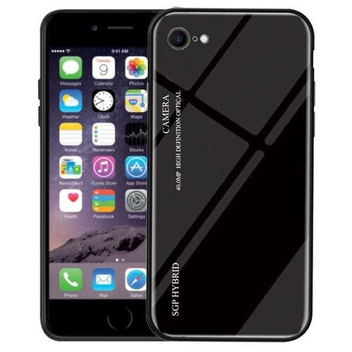Чохол бампер Primolux Gradient Glass для Apple iPhone 6/6s - Black фото №1
