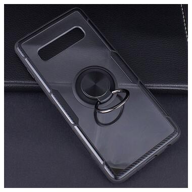 Чохол бампер Primolux Ring Magnetic Stand для смартфона Samsung Galaxy S10 (SM-G973) - Black фото №7