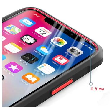 Протиударний бампер чохол Primolux Refraction Case для смартфона Apple iPhone 14 - Black фото №3