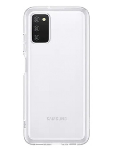 Чохол Samsung Soft Clear Cover смартфона Galaxy A03s (A037) Transparent (EF-QA037TTEGRU) фото №1