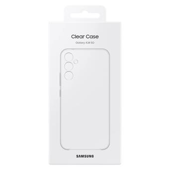 Чохол Samsung Clear Case Galaxy A34 (A346) Transparent (EF-QA346CTEGRU) фото №6