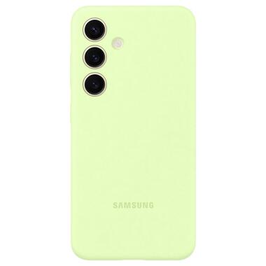 Чехол Samsung Galaxy S24 (S921) Silicone Case зелений світлий (EF-PS921TGEGWW) фото №3