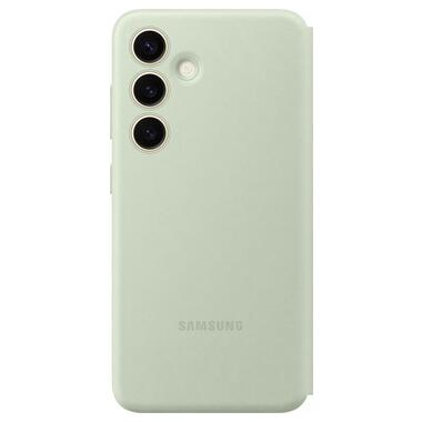 Чехол Samsung Galaxy S24 (S921) Smart View Wallet Case зелений світлий (EF-ZS921CGEGWW) фото №2