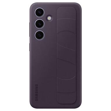 Чехол Samsung Galaxy S24 (S921) Standing Grip Case фіолетовий темний (EF-GS921CEEGWW) фото №2