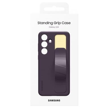 Чехол Samsung Galaxy S24 (S921) Standing Grip Case фіолетовий темний (EF-GS921CEEGWW) фото №6
