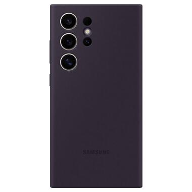 Чехол Samsung Galaxy S24 Ultra (S928) Silicone Case фіолетовий темний (EF-PS928TEEGWW) фото №3