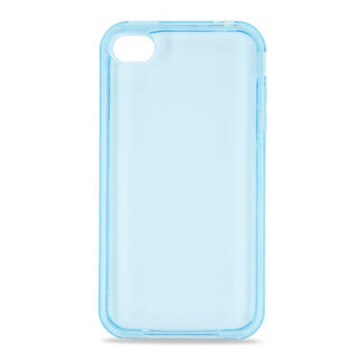 Гнучкий чохол для iPhone 4G Пластика, блакитний фото №1