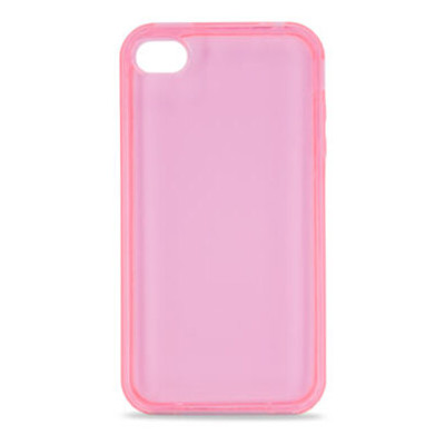 Гнучкий чохол для iPhone 4G Пластика, рожевий фото №1