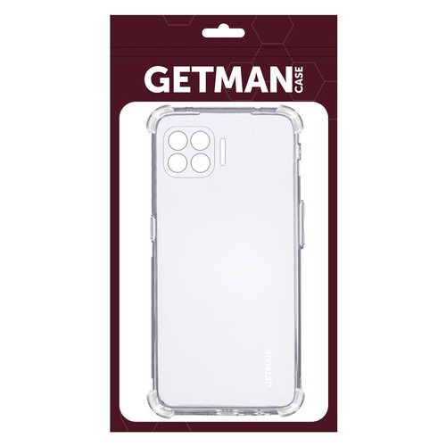 TPU чохол Getman Ease logo посилені кути Oppo A93 Прозорий / Transparent фото №2