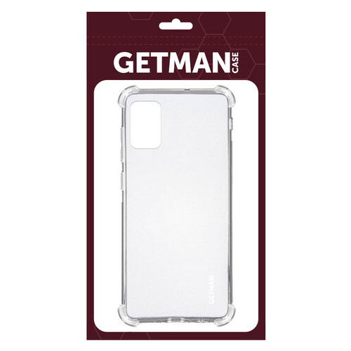 TPU чохол Getman Ease logo посилені кути Samsung Galaxy A71 Прозорий / Transparent фото №2