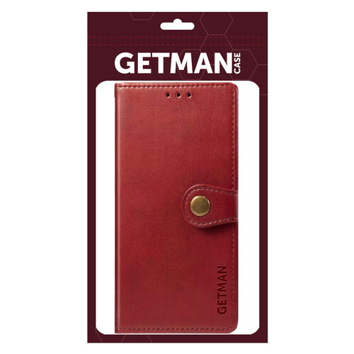 Шкіряний чохол книжка Getman Gallant (PU) Samsung Galaxy A11 Червоний фото №5