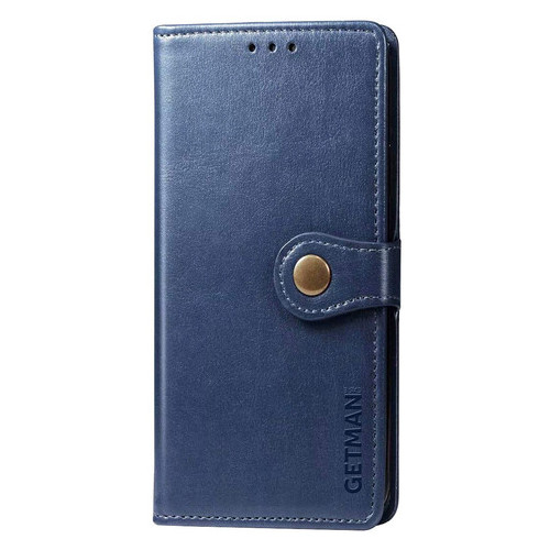 Шкіряний чохол-книжка Getman Gallant (PU) Xiaomi Poco X3 NFC Синій фото №1