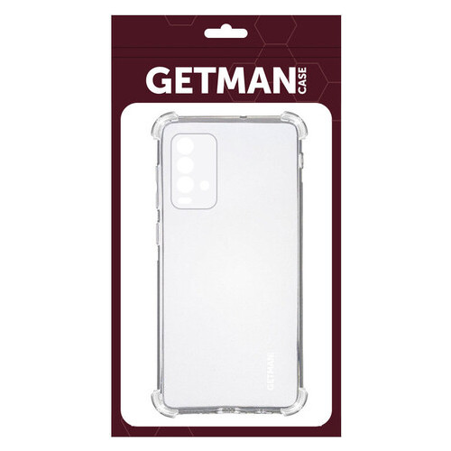 TPU чохол Getman Ease logo посилені кути для Xiaomi Redmi Note 9 4G / Redmi 9 Power / Poco M3 Прозорий / Transparent фото №2
