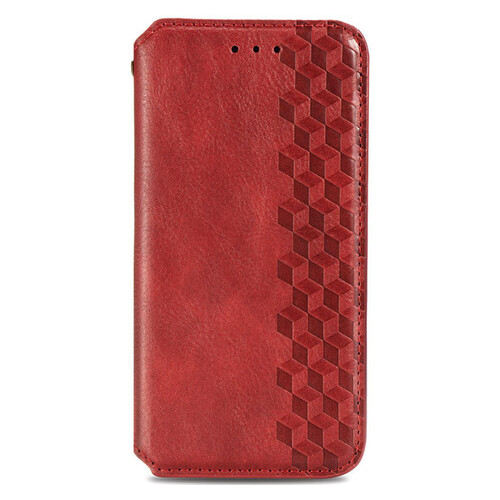 Кожаный чехол-книжка Getman Cubic (PU) Samsung Galaxy A32 4G Красный фото №1