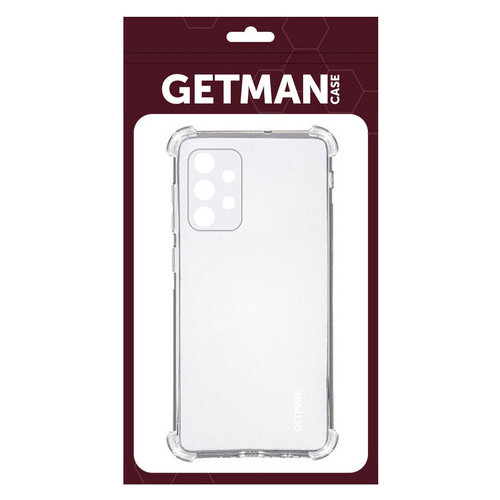 TPU чохол Getman Ease logo посилені кути Samsung Galaxy A32 4G Безбарвний прозорий фото №2