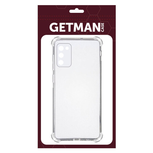 TPU чохол Getman Ease logo посилені кути Samsung Galaxy A03s Безбарвний (прозорий) фото №2