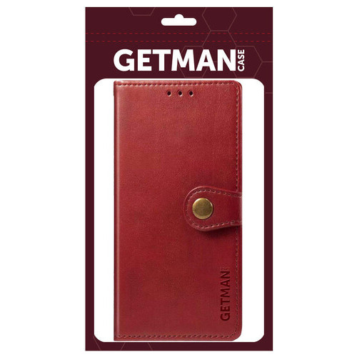 Шкіряний чохол книжка Getman Gallant (PU) Samsung Galaxy A13 4G Червоний фото №5