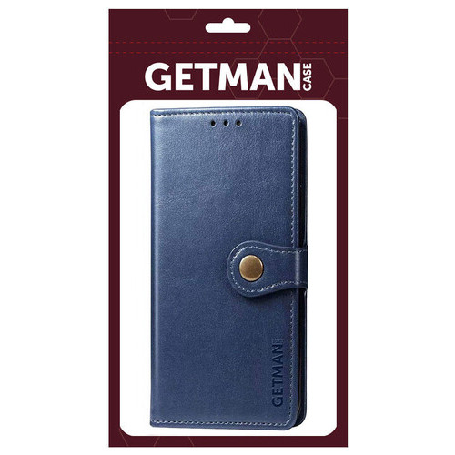 Шкіряний чохол книжка Getman Gallant (PU) Xiaomi Redmi Note 11 (Global) / Note 11S Синій фото №4